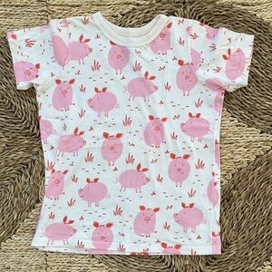 Winter Water Factory Piggy Print Tee